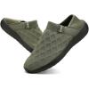 imageKUBUA Mens Womens Slippers Indoor Lightweight House Shoes Outdoor Breathable Slip on LoafersA Black Green
