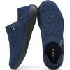 imageKUBUA Mens Womens Slippers Indoor Lightweight House Shoes Outdoor Breathable Slip on LoafersDark Blue