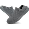 imageKUBUA Mens Womens Slippers Indoor Lightweight House Shoes Outdoor Breathable Slip on LoafersDark Grey