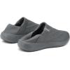 imageKUBUA Mens Womens Slippers Indoor Lightweight House Shoes Outdoor Breathable Slip on LoafersDark Grey