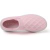 imageKUBUA Mens Womens Slippers Indoor Lightweight House Shoes Outdoor Breathable Slip on LoafersPink White