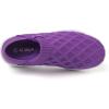 imageKUBUA Mens Womens Slippers Indoor Lightweight House Shoes Outdoor Breathable Slip on LoafersPurple White
