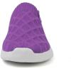 imageKUBUA Mens Womens Slippers Indoor Lightweight House Shoes Outdoor Breathable Slip on LoafersPurple White