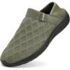 imageKUBUA Mens Womens Slippers Indoor Lightweight House Shoes Outdoor Breathable Slip on LoafersA Black Green