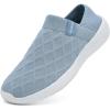 imageKUBUA Mens Womens Slippers Indoor Lightweight House Shoes Outdoor Breathable Slip on LoafersBlue