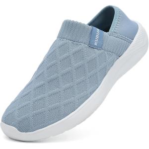 imageKUBUA Mens Womens Slippers Indoor Lightweight House Shoes Outdoor Breathable Slip on LoafersBlue