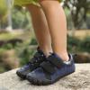 imageKUBUA Barefoot Shoes for Kids Boys Girls Minimalist Zero Drop Sneakers Toddler Little Big KidB Black Blue