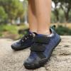 imageKUBUA Barefoot Shoes for Kids Boys Girls Minimalist Zero Drop Sneakers Toddler Little Big KidB Black Blue