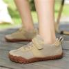 imageKUBUA Boys Girls Sneakers Kids Barefoot Shoes Comfort AntiSlip Walking Shoes for Indoor Outdoor Toddler Little Big KidBeige