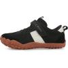 imageKUBUA Boys Girls Sneakers Kids Barefoot Shoes Comfort AntiSlip Walking Shoes for Indoor Outdoor Toddler Little Big KidBlack