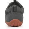 imageKUBUA Boys Girls Sneakers Kids Barefoot Shoes Comfort AntiSlip Walking Shoes for Indoor Outdoor Toddler Little Big KidDark Grey