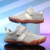 imageKUBUA Boys Girls Sneakers Kids Barefoot Shoes Comfort AntiSlip Walking Shoes for Indoor Outdoor Toddler Little Big KidLight Grey