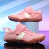 imageKUBUA Boys Girls Sneakers Kids Barefoot Shoes Comfort AntiSlip Walking Shoes for Indoor Outdoor Toddler Little Big KidPink