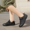 imageKUBUA Kids Barefoot Shoes Boys Girls Sneakers Naturally Splay Shoes Toddler Little Big KidA Black