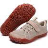 imageKUBUA Kids Barefoot Shoes Boys Girls Sneakers Naturally Splay Shoes Toddler Little Big KidB Beige