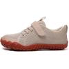 imageKUBUA Kids Barefoot Shoes Boys Girls Sneakers Naturally Splay Shoes Toddler Little Big KidB Beige