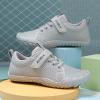 imageKUBUA Kids Barefoot Shoes Boys Girls Sneakers Naturally Splay Shoes Toddler Little Big KidB Grey