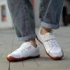 imageKUBUA Kids Barefoot Shoes Boys Girls Sneakers Naturally Splay Shoes Toddler Little Big KidB White