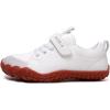 imageKUBUA Kids Barefoot Shoes Boys Girls Sneakers Naturally Splay Shoes Toddler Little Big KidB White