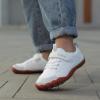 imageKUBUA Kids Barefoot Shoes Boys Girls Sneakers Naturally Splay Shoes Toddler Little Big KidB White