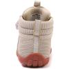 imageKUBUA Kids High Top Barefoot Shoes Boys Girls Minimalist Sneakers Lightweight Comfort Zero Drop Shoes Toddler Little Big KidBeige