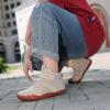 imageKUBUA Kids High Top Barefoot Shoes Boys Girls Minimalist Sneakers Lightweight Comfort Zero Drop Shoes Toddler Little Big KidBeige