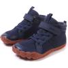 imageKUBUA Kids High Top Barefoot Shoes Boys Girls Minimalist Sneakers Lightweight Comfort Zero Drop Shoes Toddler Little Big KidBlue