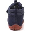 imageKUBUA Kids High Top Barefoot Shoes Boys Girls Minimalist Sneakers Lightweight Comfort Zero Drop Shoes Toddler Little Big KidBlue