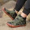 imageKUBUA Kids High Top Barefoot Shoes Boys Girls Minimalist Sneakers Lightweight Comfort Zero Drop Shoes Toddler Little Big KidGreen