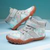imageKUBUA Kids High Top Barefoot Shoes Boys Girls Minimalist Sneakers Lightweight Comfort Zero Drop Shoes Toddler Little Big KidLight Grey
