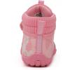 imageKUBUA Kids High Top Barefoot Shoes Boys Girls Minimalist Sneakers Lightweight Comfort Zero Drop Shoes Toddler Little Big KidPink