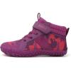 imageKUBUA Kids High Top Barefoot Shoes Boys Girls Minimalist Sneakers Lightweight Comfort Zero Drop Shoes Toddler Little Big KidPurple