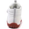 imageKUBUA Kids High Top Barefoot Shoes Boys Girls Minimalist Sneakers Lightweight Comfort Zero Drop Shoes Toddler Little Big KidWhite