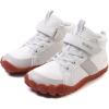 imageKUBUA Kids High Top Barefoot Shoes Boys Girls Minimalist Sneakers Lightweight Comfort Zero Drop Shoes Toddler Little Big KidWhite