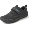 imageKUBUA Kids Barefoot Shoes Boys Girls Sneakers Naturally Splay Shoes Toddler Little Big KidC Grey