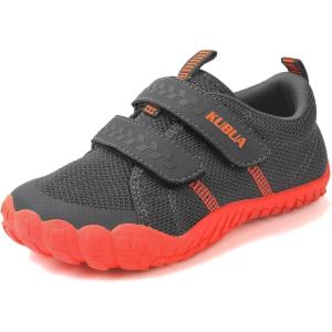 imageKUBUA Barefoot Shoes for Kids Boys Girls Minimalist Zero Drop Sneakers Toddler Little Big KidA Orange