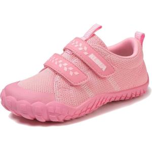 imageKUBUA Barefoot Shoes for Kids Boys Girls Minimalist Zero Drop Sneakers Toddler Little Big KidA Pink