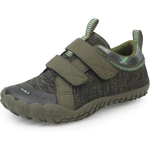imageKUBUA Barefoot Shoes for Kids Boys Girls Minimalist Zero Drop Sneakers Toddler Little Big KidB Black Green