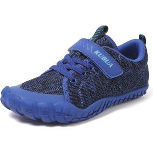 imageKUBUA Kids Barefoot Shoes Boys Girls Sneakers Naturally Splay Shoes Toddler Little Big KidA Blue