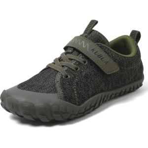 imageKUBUA Kids Barefoot Shoes Boys Girls Sneakers Naturally Splay Shoes Toddler Little Big KidA Green
