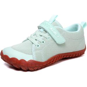 imageKUBUA Kids Barefoot Shoes Boys Girls Sneakers Naturally Splay Shoes Toddler Little Big KidB Light Green
