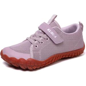 imageKUBUA Kids Barefoot Shoes Boys Girls Sneakers Naturally Splay Shoes Toddler Little Big KidB Light Purple