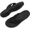 image:imageKUBUA Mens Beach FlipFlops Water Sandals Outdoor Athletic Thong Sandal SlippersAllblack