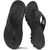 image:imageKUBUA Mens Beach FlipFlops Water Sandals Outdoor Athletic Thong Sandal SlippersAllblack