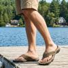 image:imageKUBUA Mens Beach FlipFlops Water Sandals Outdoor Athletic Thong Sandal SlippersBrown Black