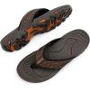 image:imageKUBUA Mens Beach FlipFlops Water Sandals Outdoor Athletic Thong Sandal SlippersCoffee