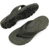 image:imageKUBUA Mens Beach FlipFlops Water Sandals Outdoor Athletic Thong Sandal SlippersGrey Green
