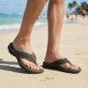 image:imageKUBUA Mens Beach FlipFlops Water Sandals Outdoor Athletic Thong Sandal SlippersGrey Green