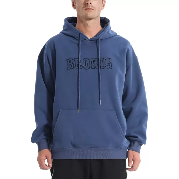 BROKIG Men's Casual Gym Hoodie Pullover Workout Athletic Fleece Hooded Sweatshirts Men