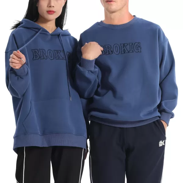 BROKIG Men's Casual Gym Hoodie Pullover Workout Athletic Fleece Hooded Sweatshirts Men